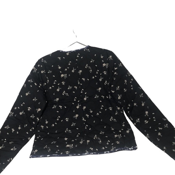 NWT Tavik enigma blue floral print reversible quilted jacket XS - Picture 2 of 5